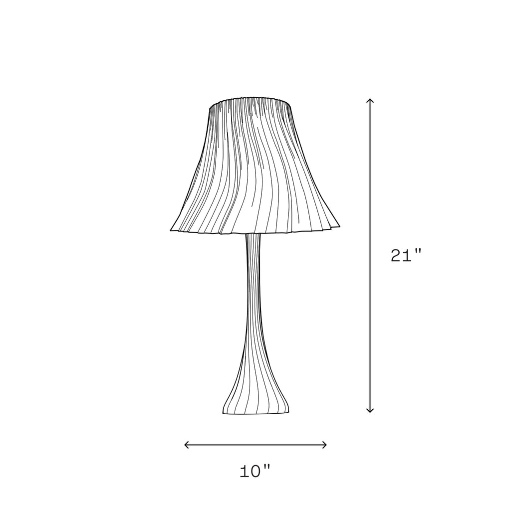 Pleated Skirt Lamp *3D Printed